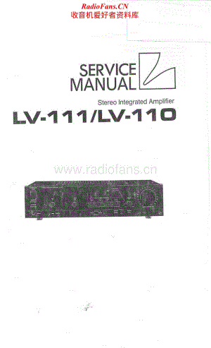 Luxman-LV111-int-sm维修电路原理图.pdf