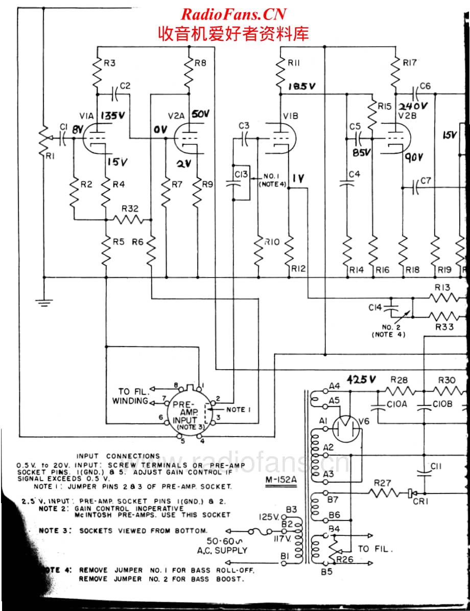 McIntosh-A116-pwr-sch维修电路原理图.pdf_第1页