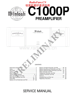 McIntosh-C1000P-pre-sm维修电路原理图.pdf
