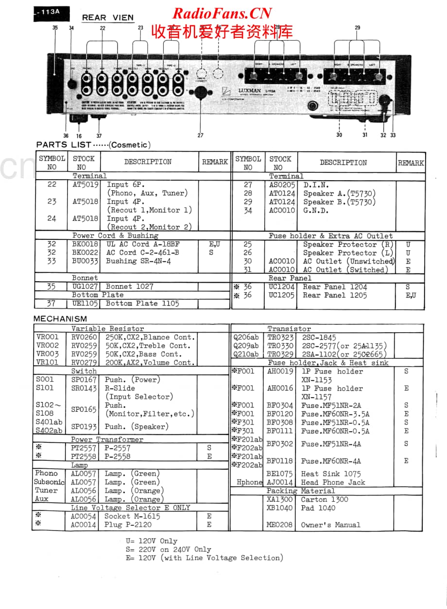 Luxman-L113A-int-sm维修电路原理图.pdf_第3页