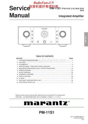Marantz-PM11S1-int-sm维修电路原理图.pdf