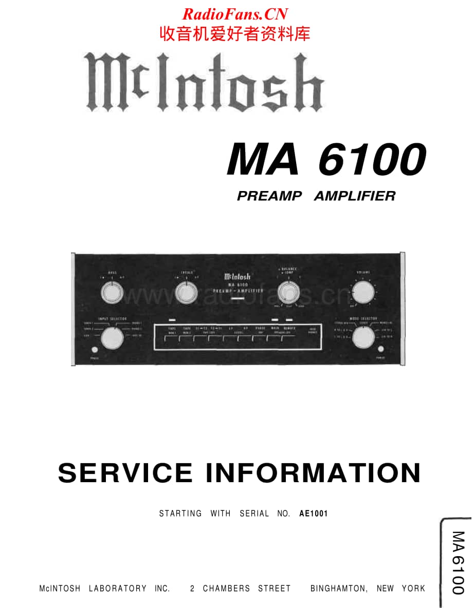 McIntosh-MA6100-pre-sm维修电路原理图.pdf_第1页