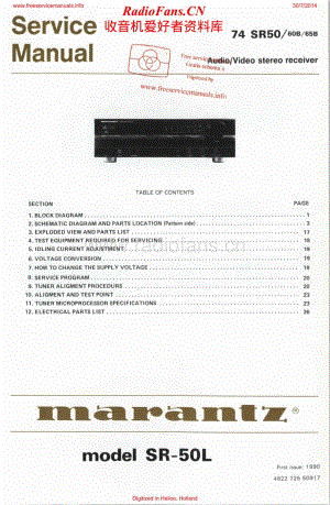 Marantz-SR50L-avr-sm维修电路原理图.pdf