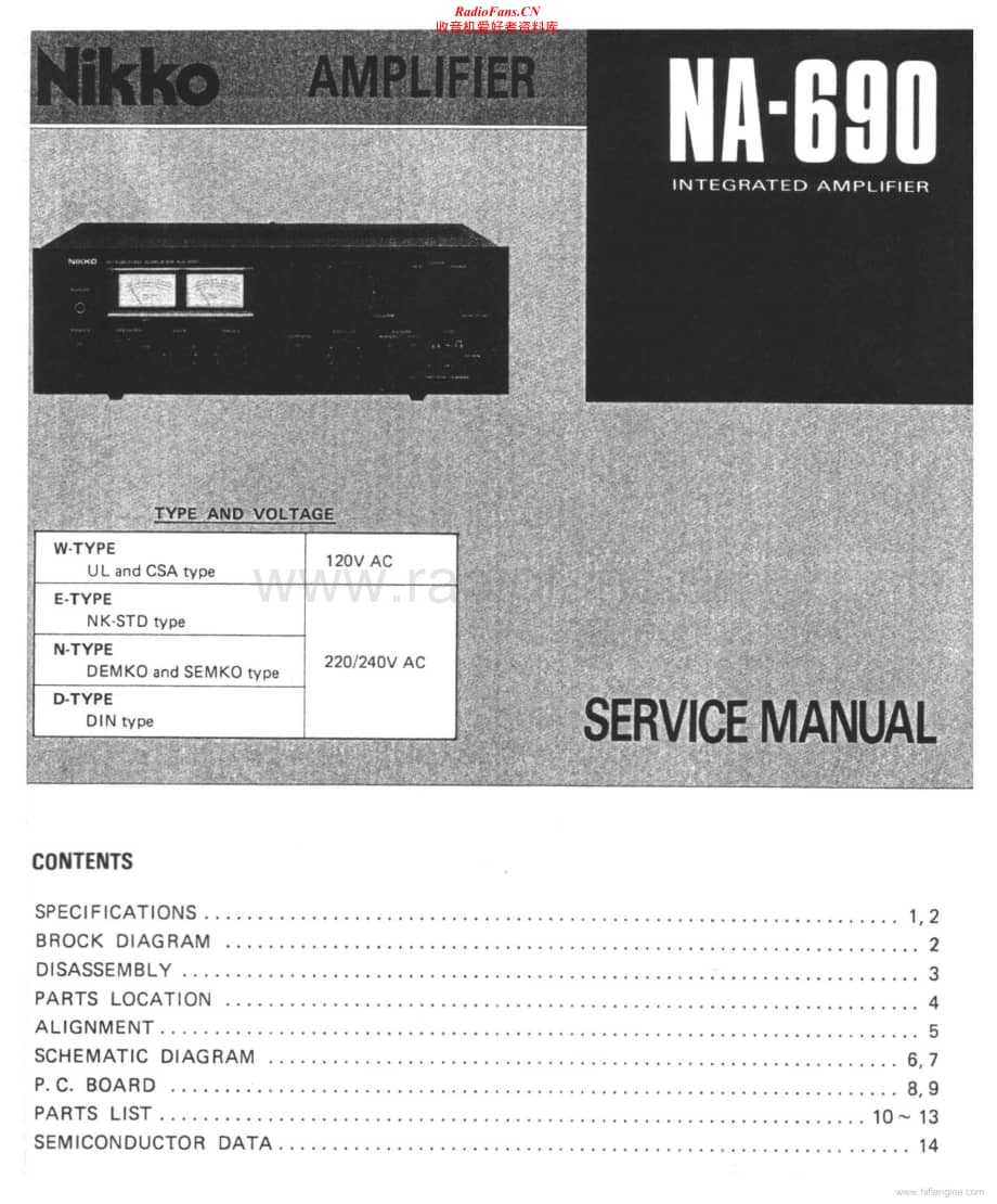 Nikko-NA690-int-sm维修电路原理图.pdf_第1页