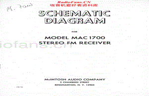 McIntosh-MAC1700-rec-sch维修电路原理图.pdf