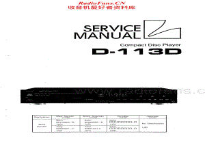 Luxman-D113D-cd-sm维修电路原理图.pdf