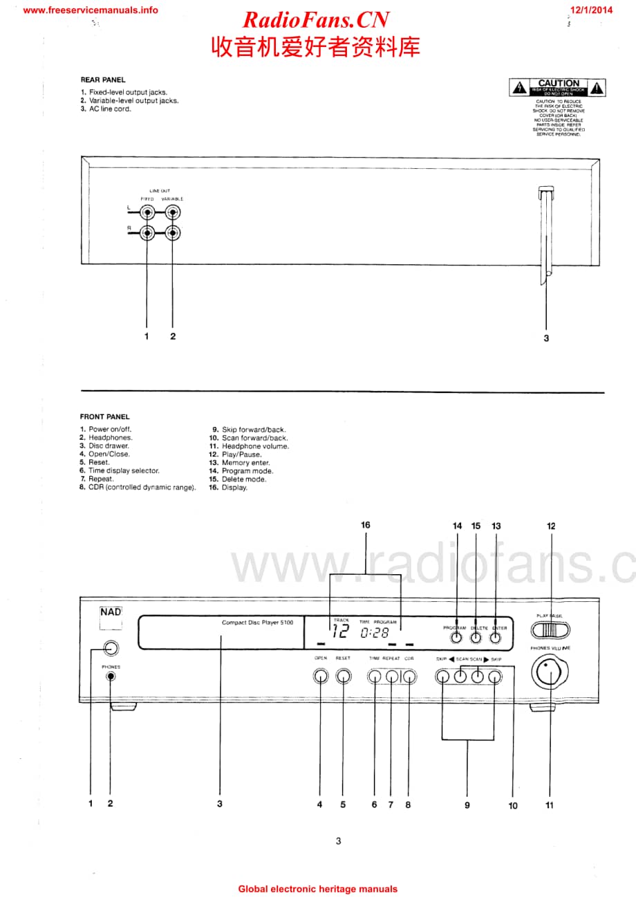 NAD-5100-cd-sm维修电路原理图.pdf_第3页