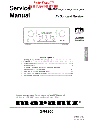 Marantz-SR4200-av-sm维修电路原理图.pdf