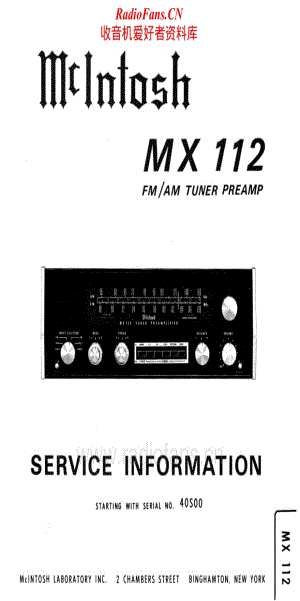 McIntosh-MX112-pre-sm2维修电路原理图.pdf