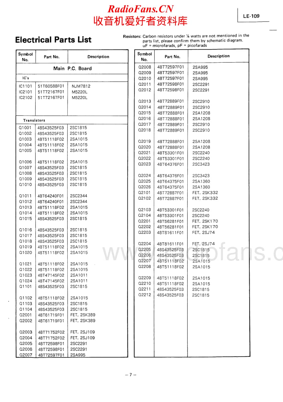 Luxman-LE109-riaa-sm维修电路原理图.pdf_第3页