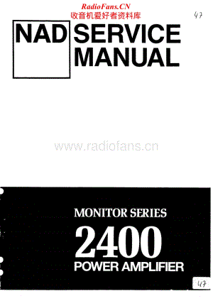 NAD-2400-pwr-sm维修电路原理图.pdf