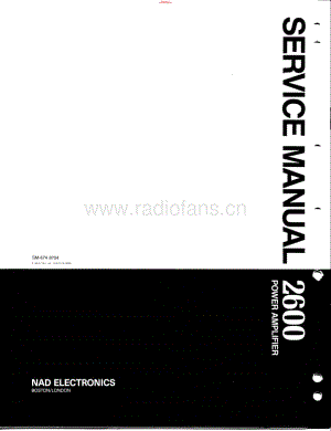 NAD-2600-pwr-sm维修电路原理图.pdf