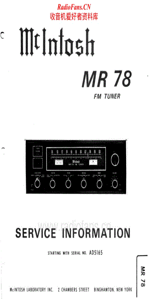 McIntosh-MR78B-tun-sch维修电路原理图.pdf