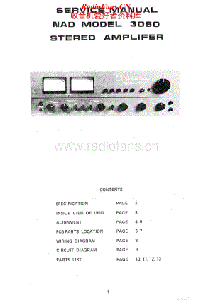 NAD-3080-int-sm维修电路原理图.pdf