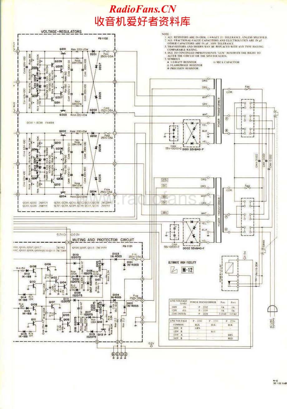 Luxman-M12-pwr-sch维修电路原理图.pdf_第2页