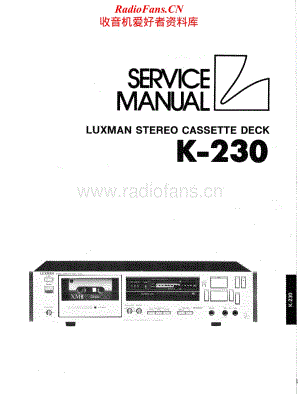 Luxman-K230-tape-sm维修电路原理图.pdf