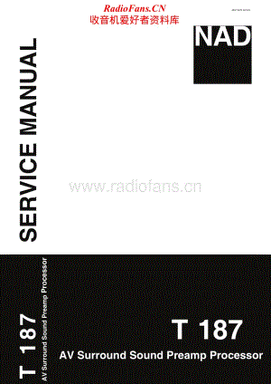 NAD-T187-pre-sm维修电路原理图.pdf