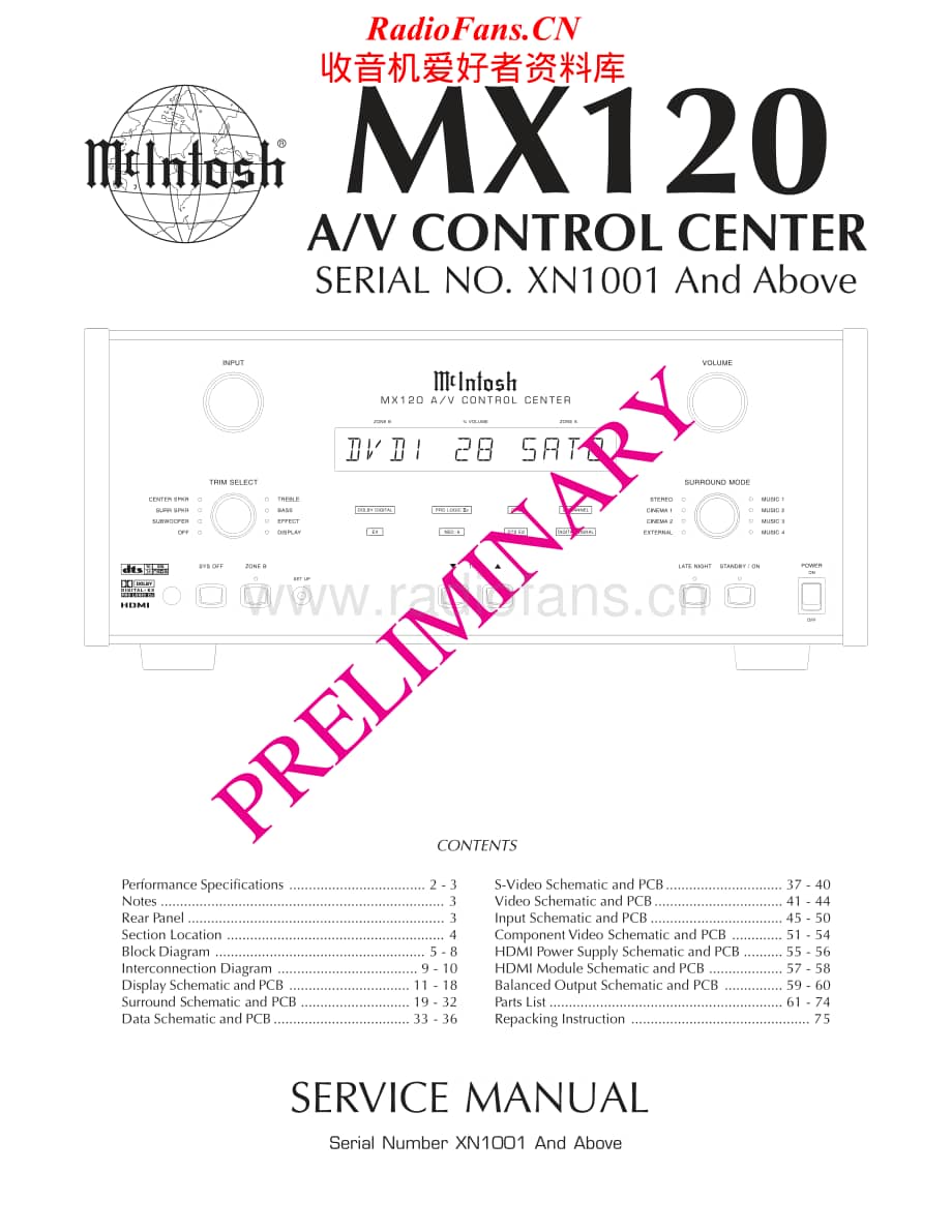 McIntosh-MX120-av-sm维修电路原理图.pdf_第1页