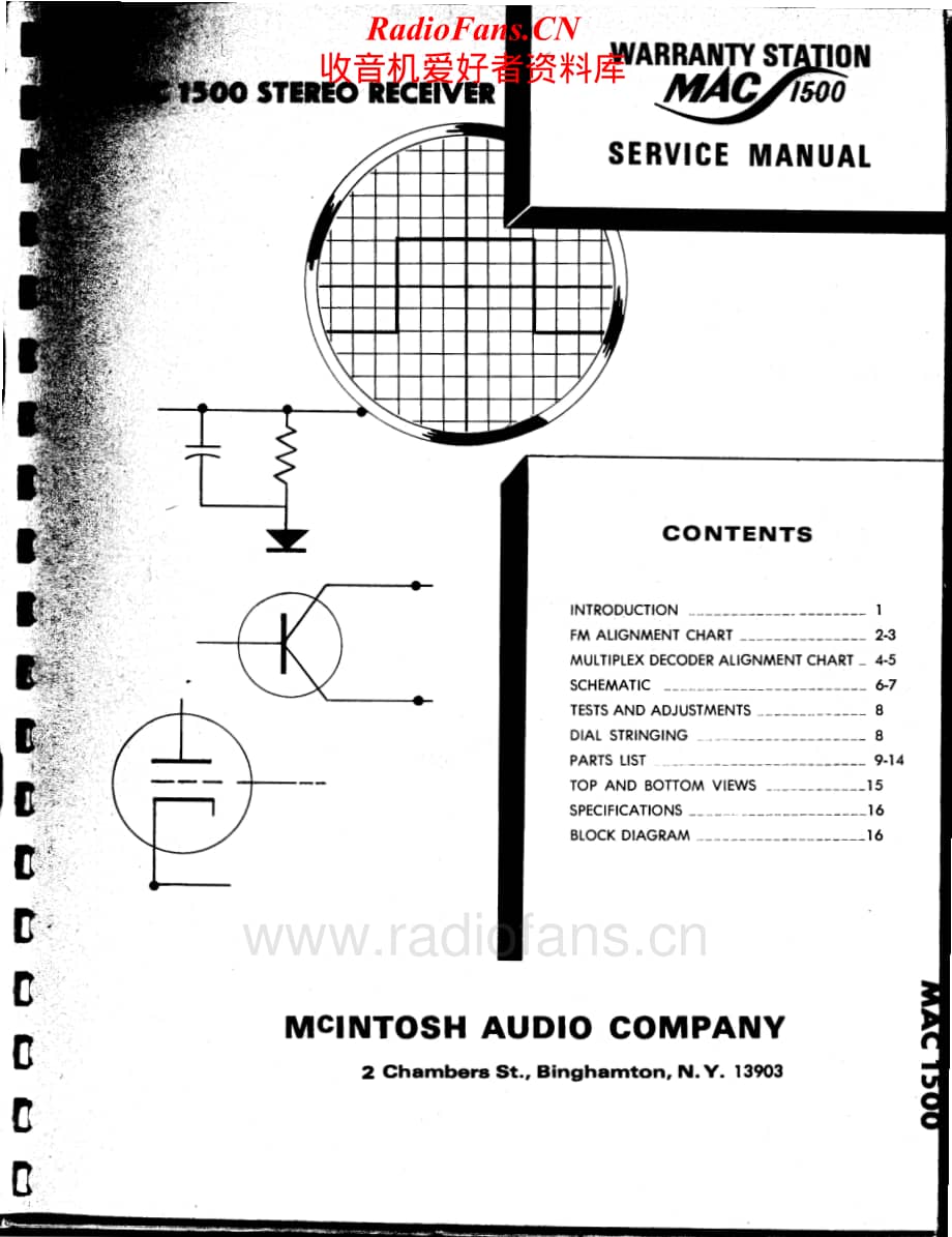 McIntosh-MAC1500-rec-sch维修电路原理图.pdf_第1页