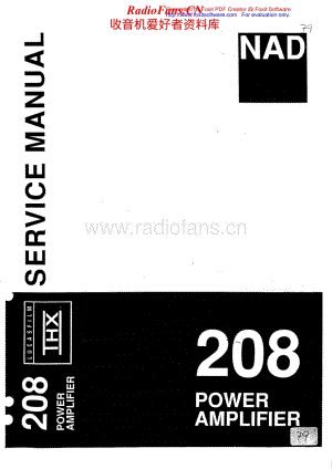 NAD-208-pwr-sm维修电路原理图.pdf