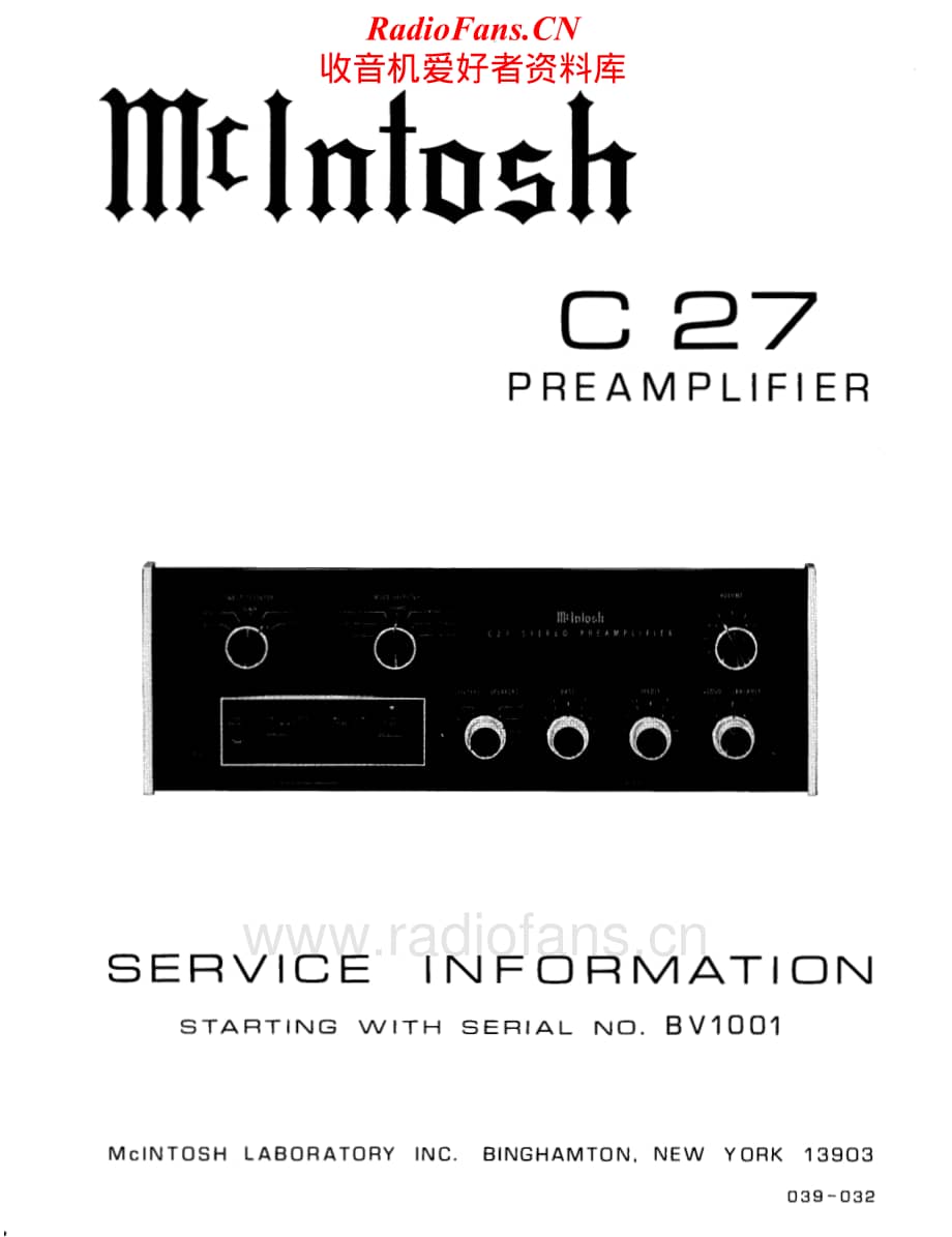 McIntosh-C27-pre-sm维修电路原理图.pdf_第1页