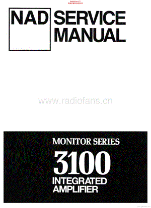 NAD-3100-int-sm维修电路原理图.pdf