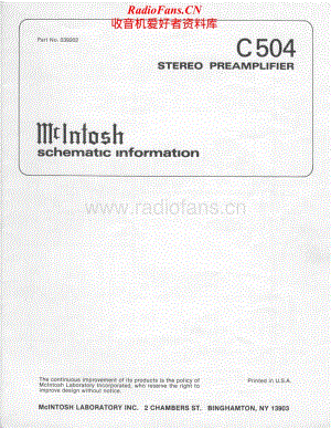 McIntosh-C504-pre-sch维修电路原理图.pdf