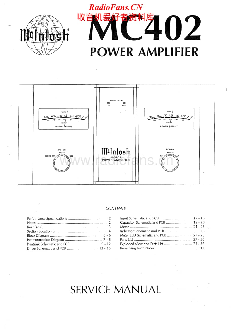 McIntosh-MC402-pwr-sm维修电路原理图.pdf_第1页