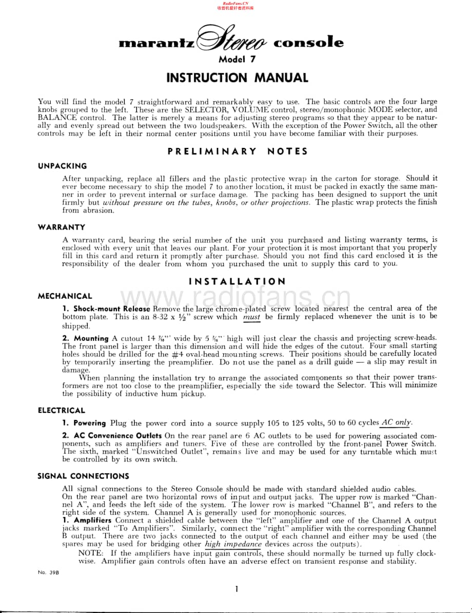 Marantz-Model7-int-om维修电路原理图.pdf_第1页