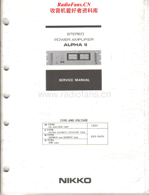Nikko-Alpha2II-pwr-sm维修电路原理图.pdf
