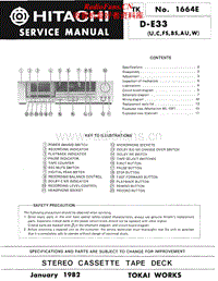 Hitachi-DE-33-Service-Manual电路原理图.pdf