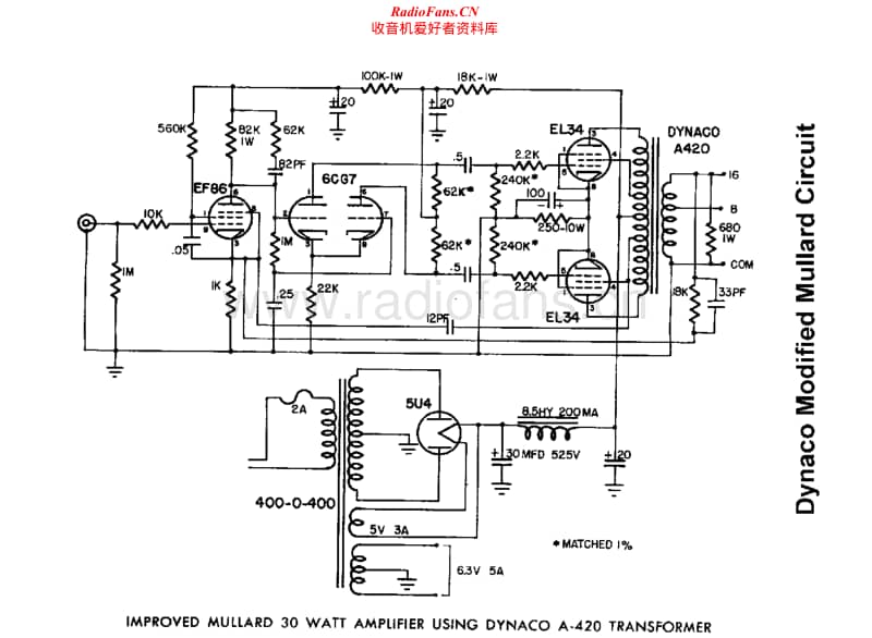 Dynaco-Improved-Mullard-Circuit-Schematic电路原理图.pdf_第1页