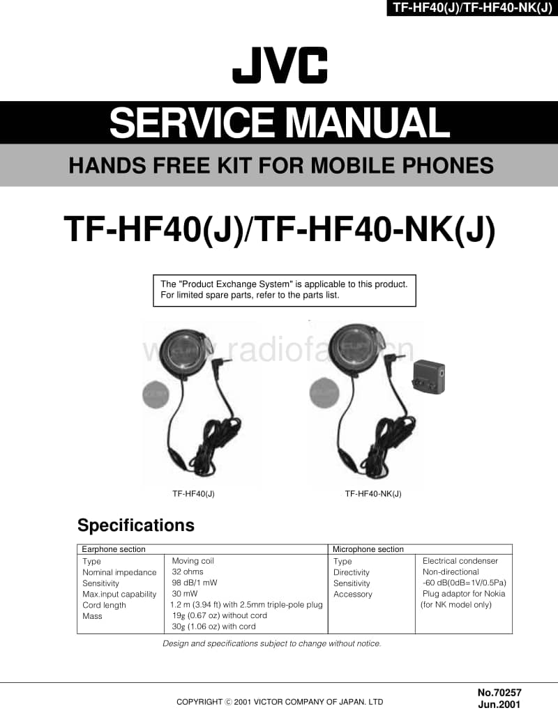 Jvc-TFHF-40-Service-Manual电路原理图.pdf_第1页