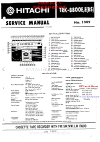 Hitachi-TRK-8800-E-Service-Manual电路原理图.pdf