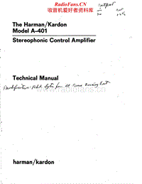 Harman-Kardon-A-401-Service-Manual电路原理图.pdf