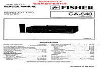 Fisher-CA-540-Service-Manual电路原理图.pdf