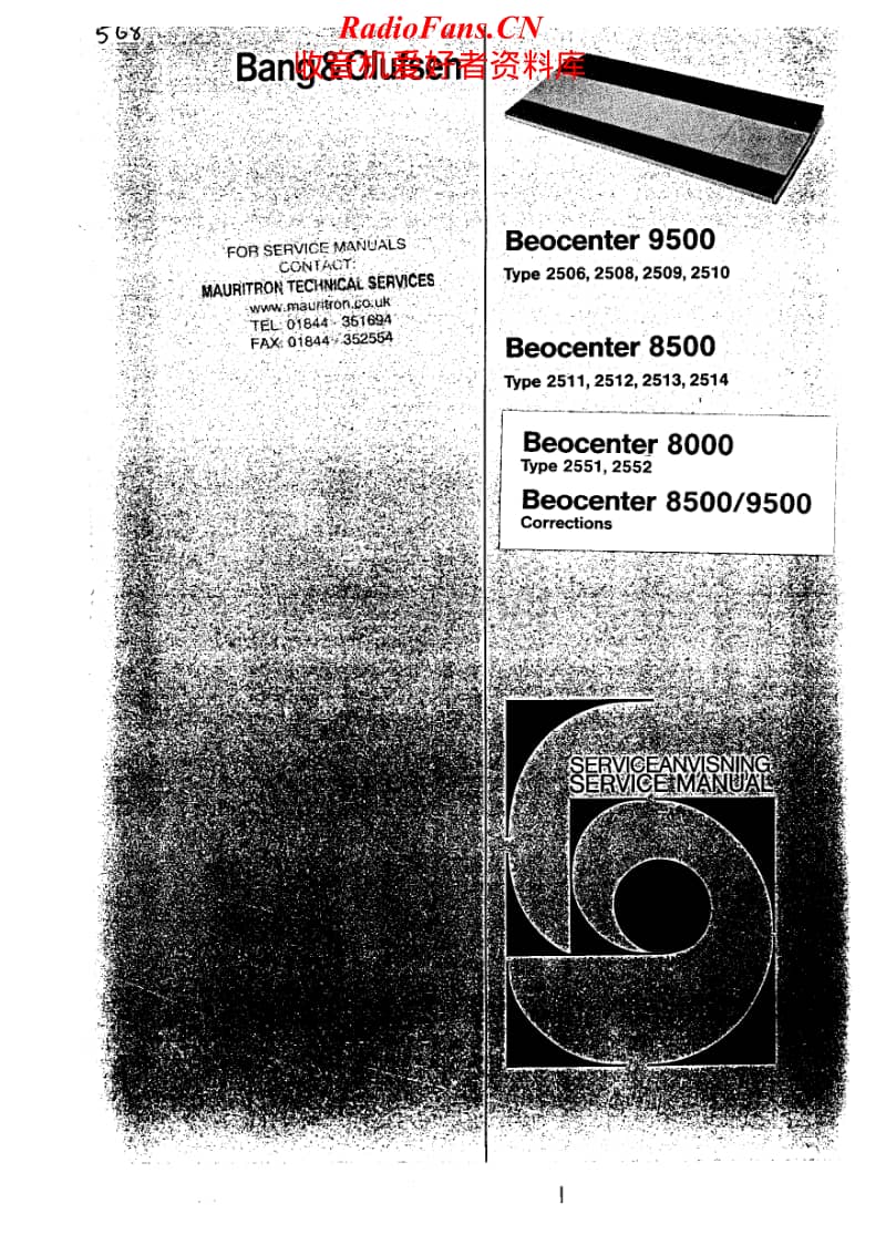 Bang-Olufsen-Beocenter_8500-Service-Manual-3电路原理图.pdf_第1页