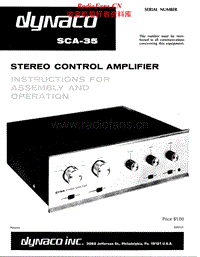 Dynaco-SCA-35-Service-Manual电路原理图.pdf