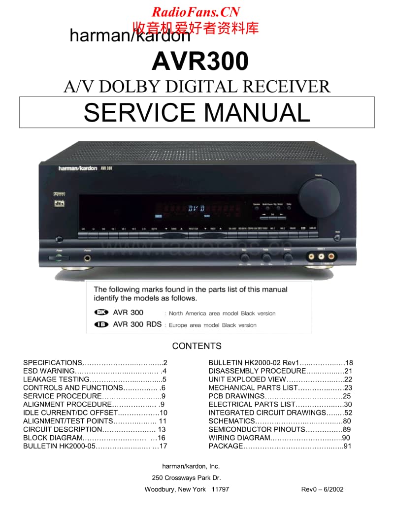 Harman-Kardon-AVR-300-Service-Manual电路原理图.pdf_第1页