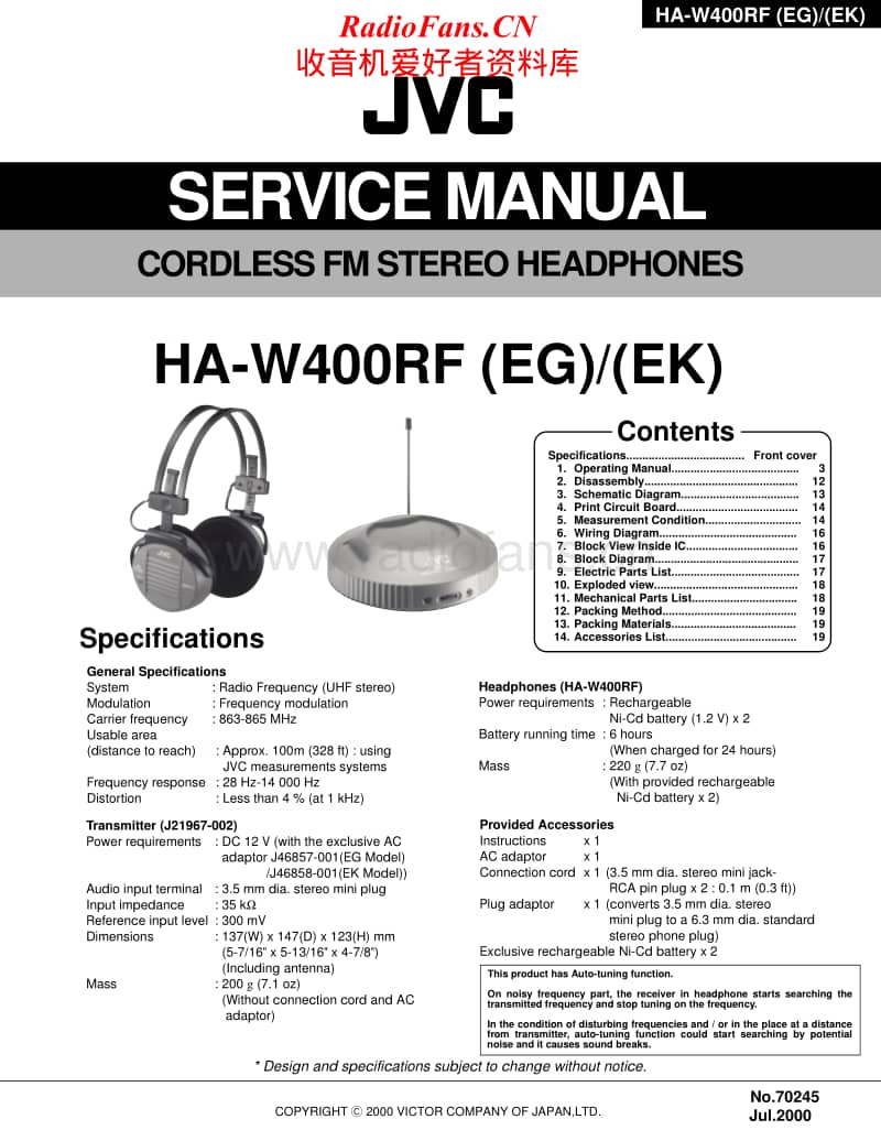 Jvc-HAW-400-RF-Service-Manual电路原理图.pdf_第1页