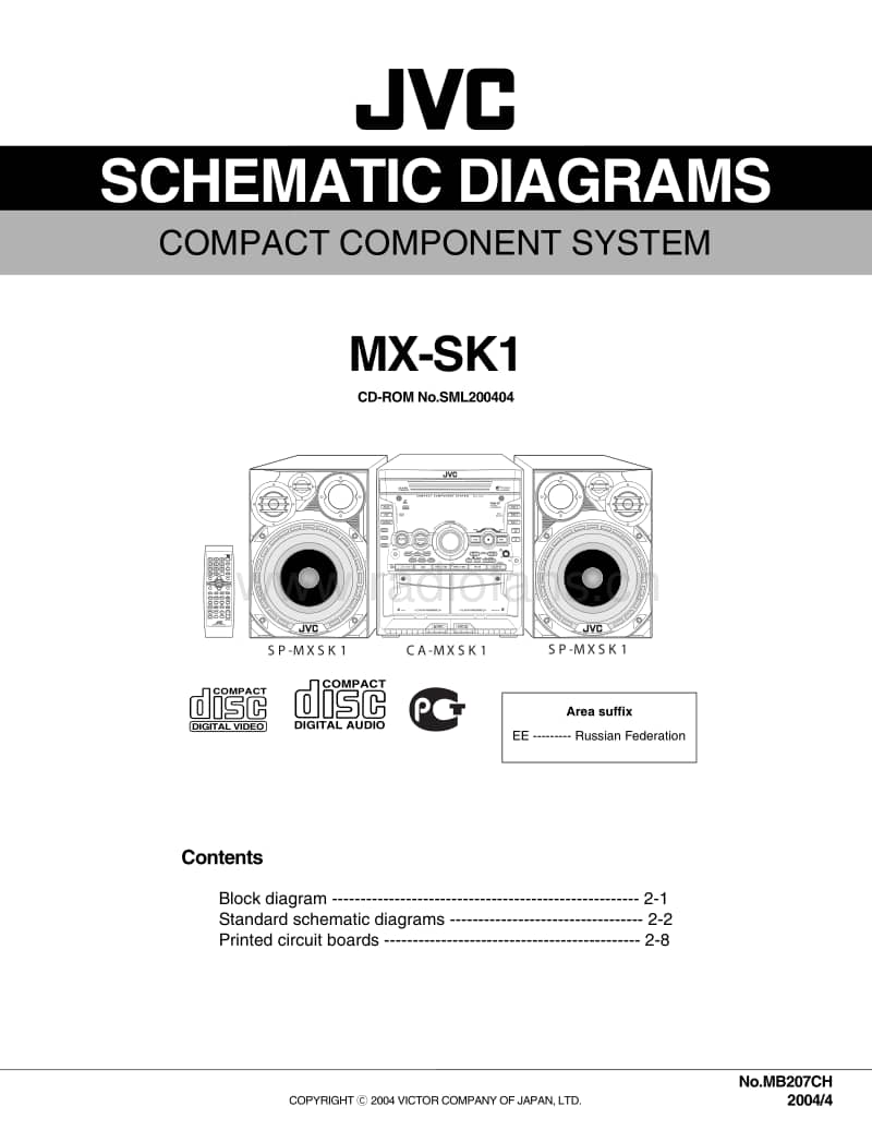 Jvc-MXSK-1-Schematic电路原理图.pdf_第1页