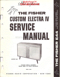 Fisher-CUSTOM-ELECTRA-E-44-Service-Manual电路原理图.pdf
