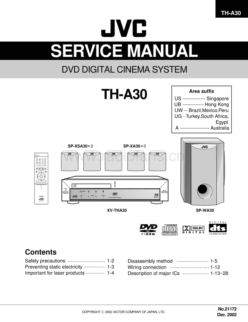Jvc-THA-30-Service-Manual电路原理图.pdf_第1页