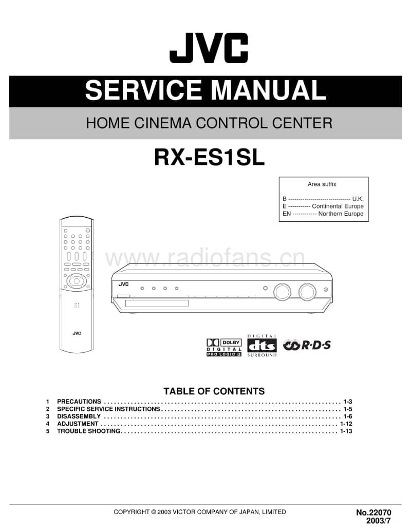 Jvc-RXES-1-SL-Service-Manual电路原理图.pdf_第1页