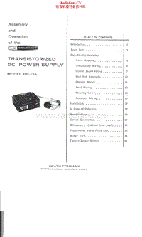 Heathkit-HP-13A-Manual电路原理图.pdf