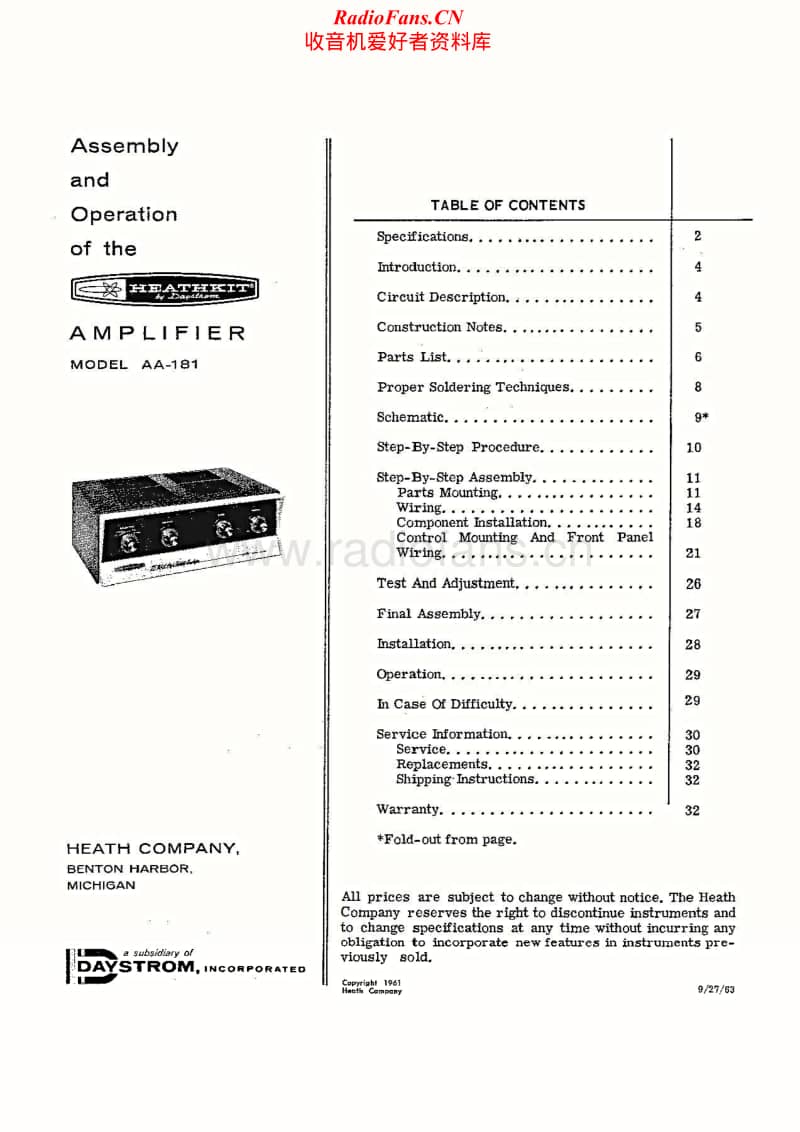 Heathkit-AA-181-Service-Manual电路原理图.pdf_第1页