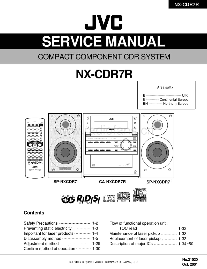 Jvc-NXCDR-7-R-Service-Manual电路原理图.pdf_第1页