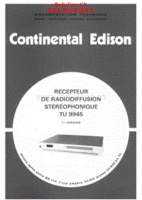 Continental-Edison-TU-9945-Service-Manual电路原理图.pdf
