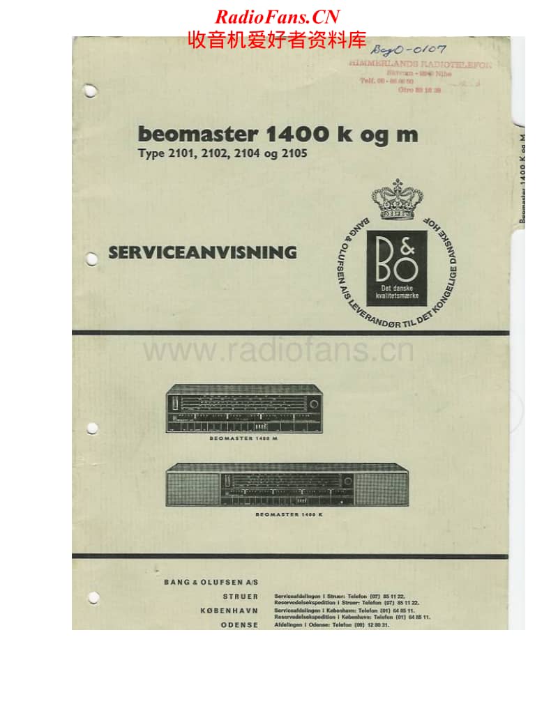 Bang-Olufsen-Beomaster_1400-Service-Manual电路原理图.pdf_第1页