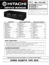 Hitachi-DW-210-Schematic电路原理图.pdf